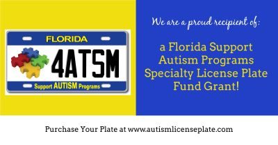 MTRA proud recipient of a Florida Support Autism Programs Specialty License Plate Fund Grant!!